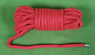 RED Bondage Rope - Pro Quality Cotton   3/8" - ...